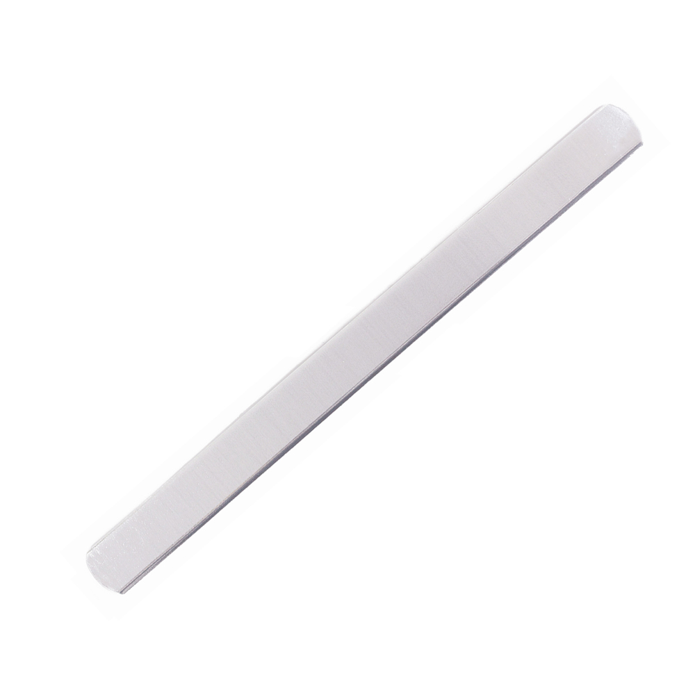 Metal Stamping Blanks Aluminum Bracelet Blank, 152mm (6") x 12.7mm (.50"), 12 Gauge - Deburred with Smooth Edges